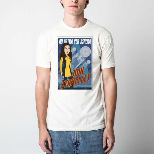 Ad Astra Cartoon Poster Natural Tee